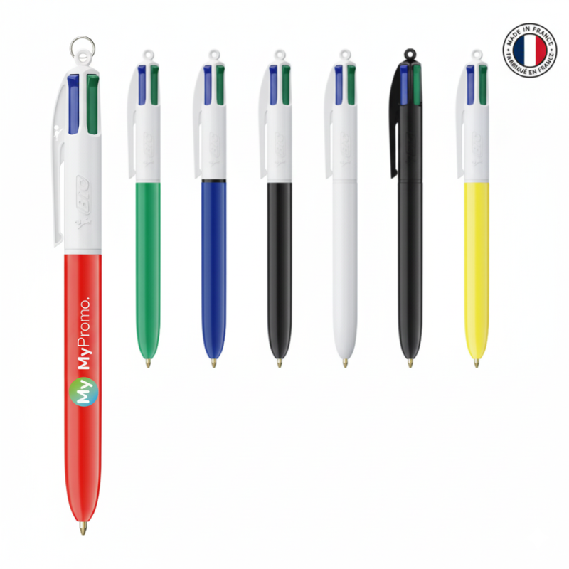 BIC balpen | Plastic | 4 inktkleuren | Gemaakt in Frankrijk